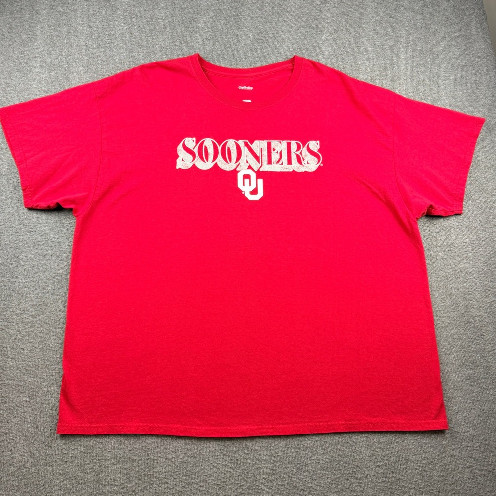 Oklahoma Sooners Captivating Red Graphic T-Shirt Men's 3XL OU NCAA Fan Gear
